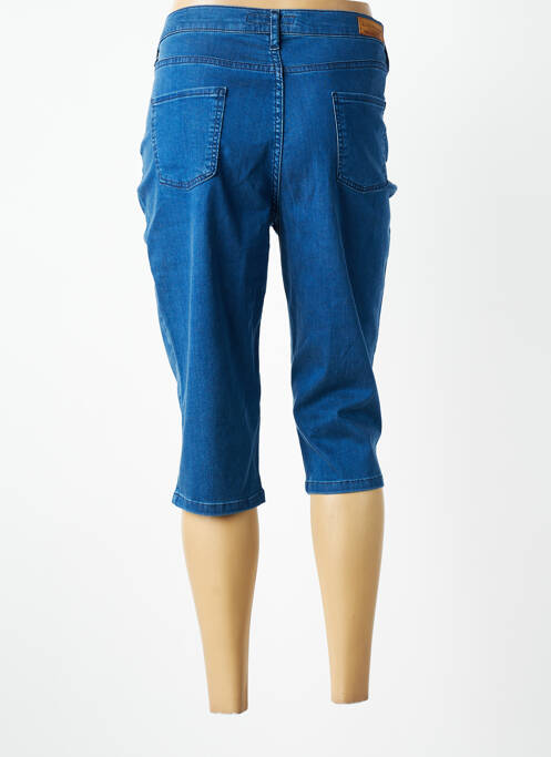 Pantalon trei sferturi croială dreaptă mărime normală albastru LCDN femme