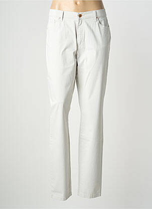 Pantalon slim țesătură poplin mărime normală gri LCDN femme