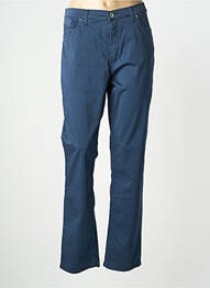 Pantalon slim țesătură poplin mărime normală albastru LCDN femme