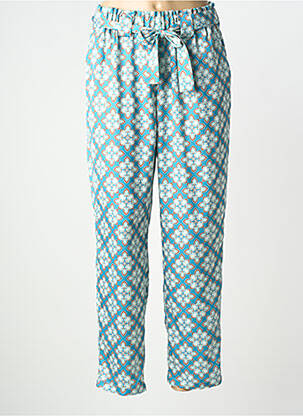 Pantalon drept talie înaltă talie înaltă albastru LCDN femme