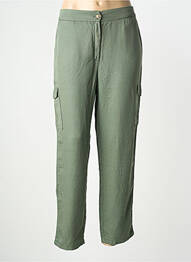 Pantalon cargo subțire mărime normală verde LCDN femme