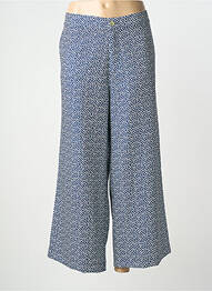 Pantalon 7/8 închidere cu fermoar sub clapetă cu nasturi albastru LCDN femme