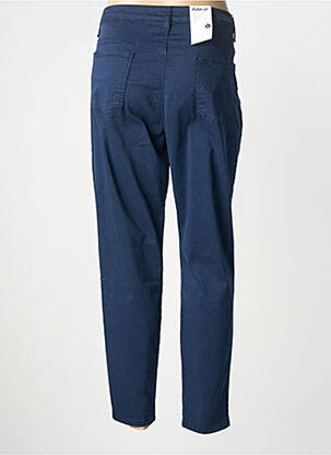 Pantalon slim țesătură poplin mărime normală albastru LCDN femeie