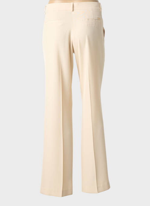 Pantalon drept talie cu cleme mărime normală bej LCDN femme