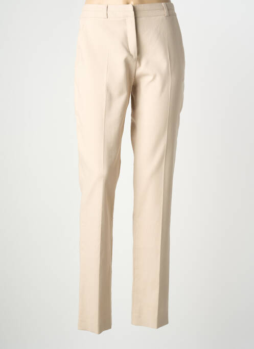 Pantalon chino talie cu cleme mărime normală bej GERARD DAREL femme