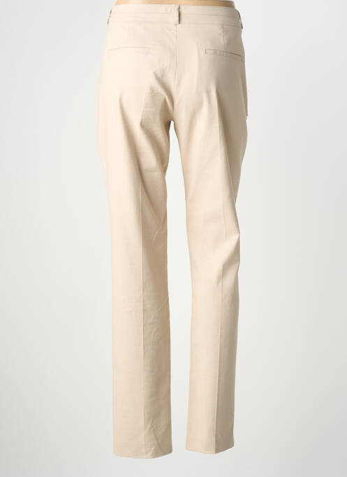 Pantalon chino talie cu cleme mărime normală bej GERARD DAREL femme