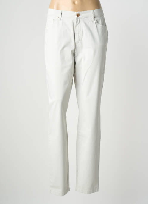 Pantalon slim țesătură poplin mărime normală gri LCDN femme