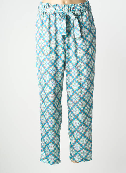 Pantalon drept talie înaltă talie înaltă albastru LCDN femme