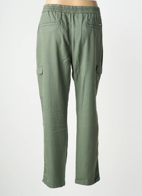 Pantalon cargo talie elastică mărime normală verde LCDN femme
