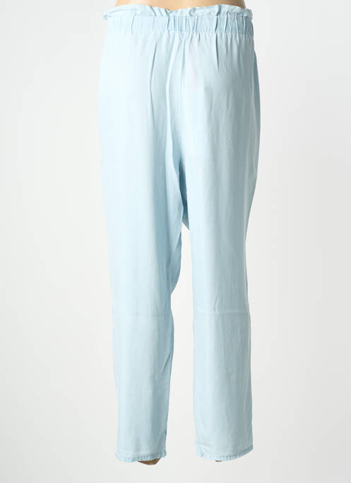 Pantalon drept țesătură poplin mărime normală albastru LCDN femme