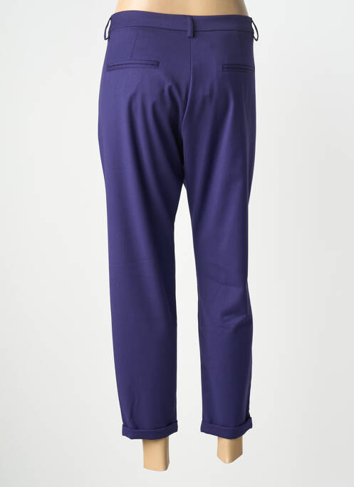 Pantalon chino talie cu cleme mărime normală violet IMPERIAL femme