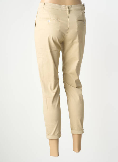 Pantalon chino țesătură poplin mărime normală bej LCDN femme