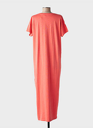 Rochie lungă mâneci scurte mâneci scurte roz LE TEMPS DES CERISES femeie