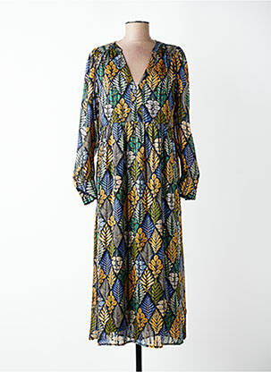 Rochie lungă mâneci lungi mâneci lungi verde MOLLY BRACKEN femeie