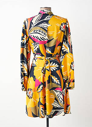Rochie scurtă mâneci lungi mâneci lungi galben MOLLY BRACKEN femeie