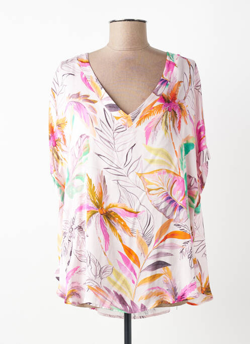 Top imprimeu fantezie mâneci lungi roz IMPERIAL femme