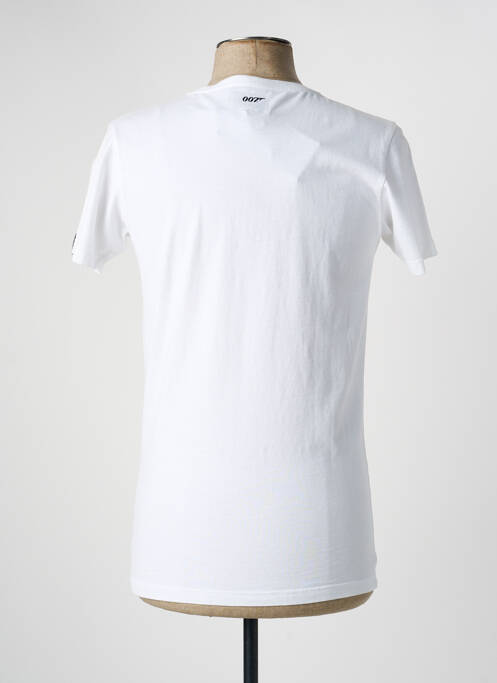 Tricou croială cambrată mâneci scurte alb HERO SEVEN homme