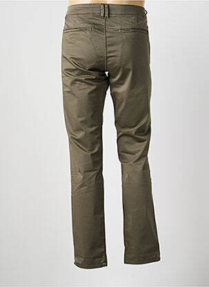 Pantalon chino țesătură poplin mărime normală verde LE TEMPS DES CERISES bărbat