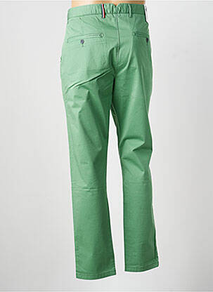 Pantalon chino țesătură poplin mărime normală verde HERO SEVEN bărbat