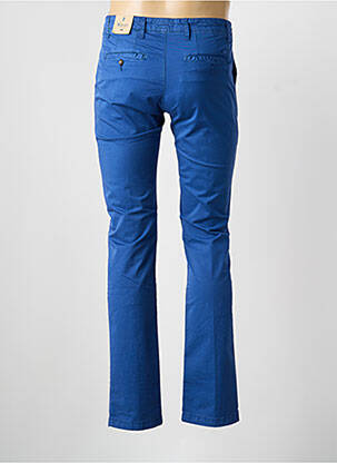 Pantalon chino țesătură poplin mărime normală albastru MCLASSICS bărbat