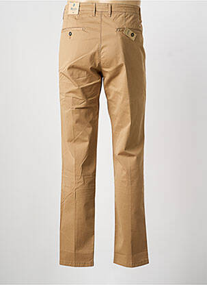 Pantalon chino țesătură poplin mărime normală maro MCLASSICS bărbat