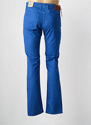 Pantalon slim închidere cu fermoar sub clapetă cu nasturi mărime normală albastru MCLASSICS bărbat