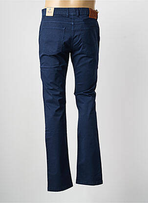 Pantalon slim țesătură poplin mărime normală albastru MCLASSICS bărbat