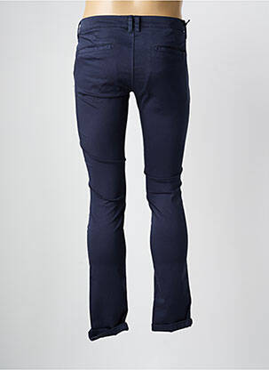 Pantalon chino țesătură poplin mărime normală albastru LE TEMPS DES CERISES bărbat