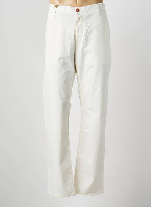 Pantalon chino țesătură poplin mărime normală bej MCS homme