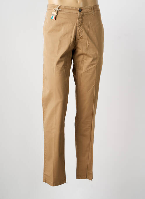 Pantalon chino țesătură poplin mărime normală maro MCLASSICS homme