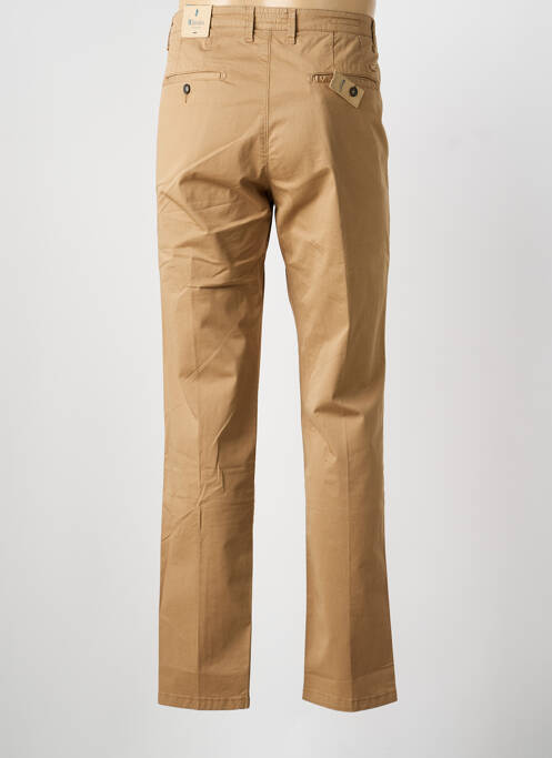 Pantalon chino țesătură poplin mărime normală maro MCLASSICS homme