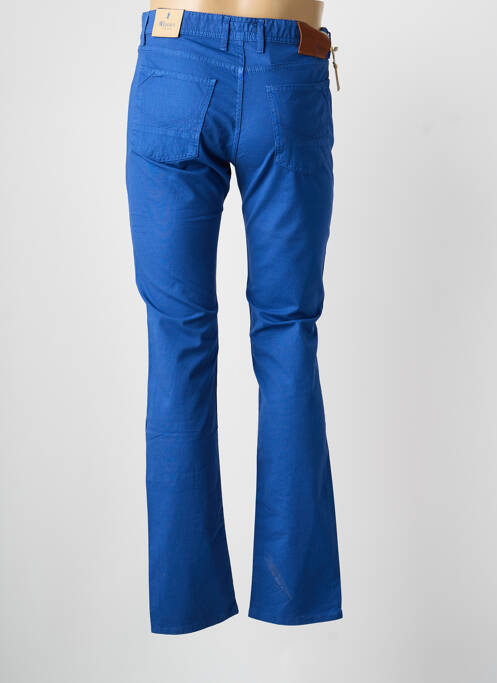 Pantalon slim închidere cu fermoar sub clapetă cu nasturi mărime normală albastru MCLASSICS homme