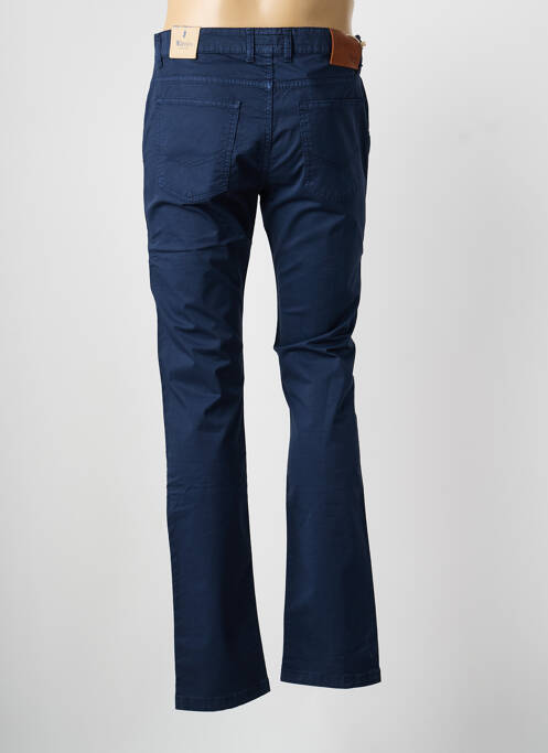 Pantalon slim țesătură poplin mărime normală albastru MCLASSICS homme