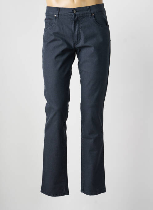Pantalon slim țesătură poplin mărime normală negru LCDN homme