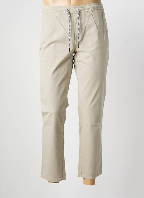 Pantalon slim țesătură poplin mărime normală bej LCDN homme