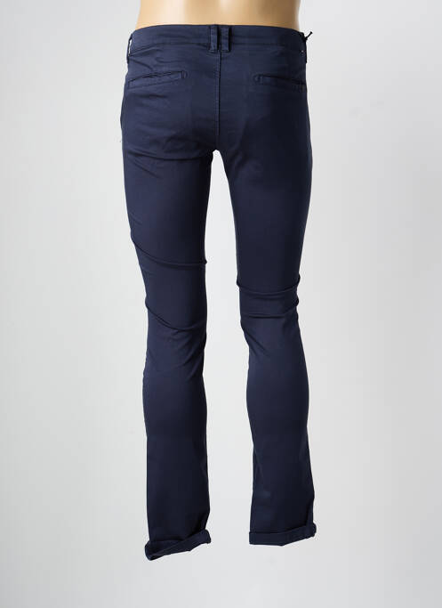 Pantalon chino țesătură poplin mărime normală albastru LE TEMPS DES CERISES homme