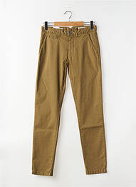 Pantalon chino țesătură poplin mărime normală verde HERO SEVEN homme