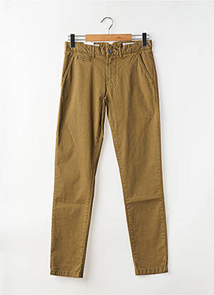 Pantalon chino țesătură poplin mărime normală verde HERO SEVEN homme