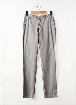 Pantalon chino țesătură poplin mărime normală gri BRUNO SAINT HILAIRE homme