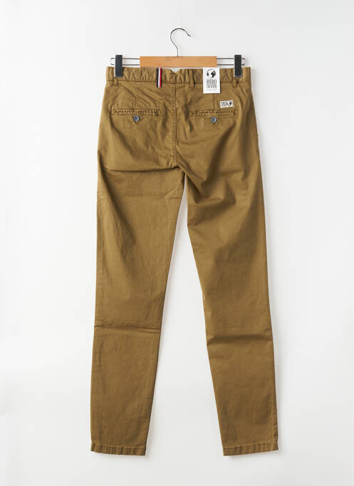 Pantalon chino țesătură poplin mărime normală verde HERO SEVEN homme