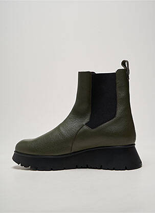 Botine/ghete material neted toc de 4 la 6 cm verde WONDERS femeie