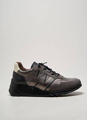 Adidași material neted toc de 4 la 6 cm gri WONDERS femeie