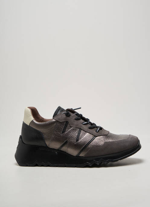 Adidași material neted toc de 4 la 6 cm gri WONDERS femme