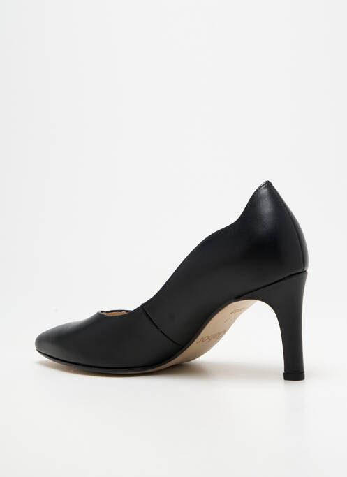 Pantofi cu toc țesătură satinată toc de 7 la 9 cm negru GABOR femme