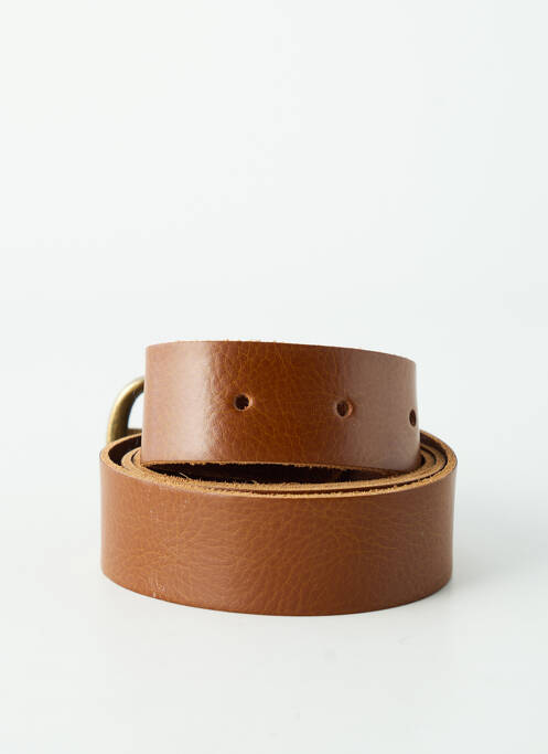 Curea țesătură imitație de piele maro YOLETE femme