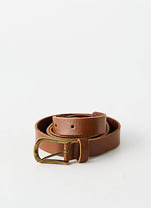 Curea țesătură imitație de piele maro YOLETE femme