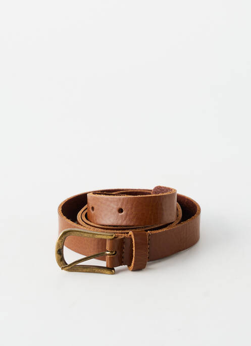 Curea țesătură imitație de piele maro YOLETE femme