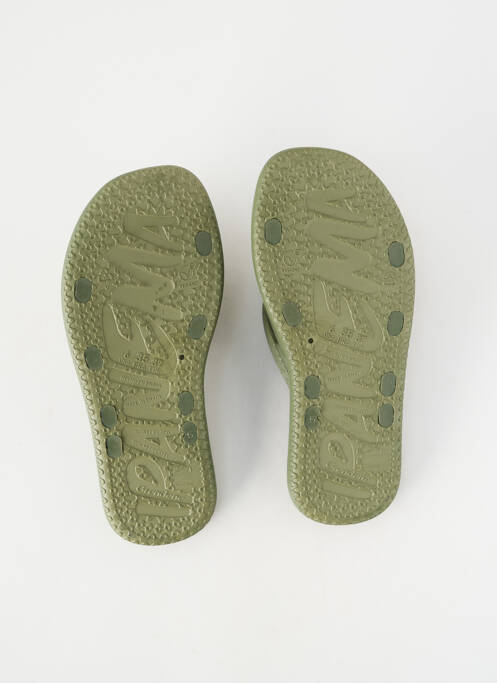 Mulete/saboți vârf deschis toc plat până la 3 cm verde IPANEMA femme