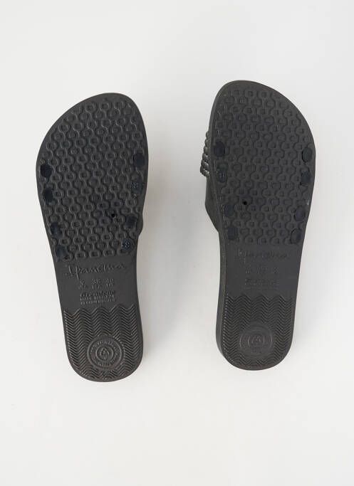 Mulete/saboți vârf deschis toc plat până la 3 cm argintiu IPANEMA femme