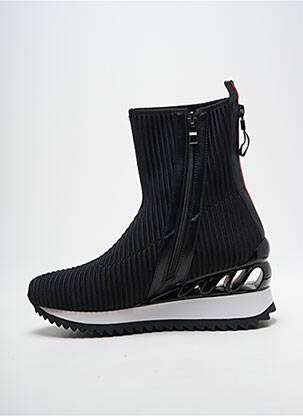 Botine/ghete vârf rotund toc de 4 la 6 cm negru EXÉ femeie